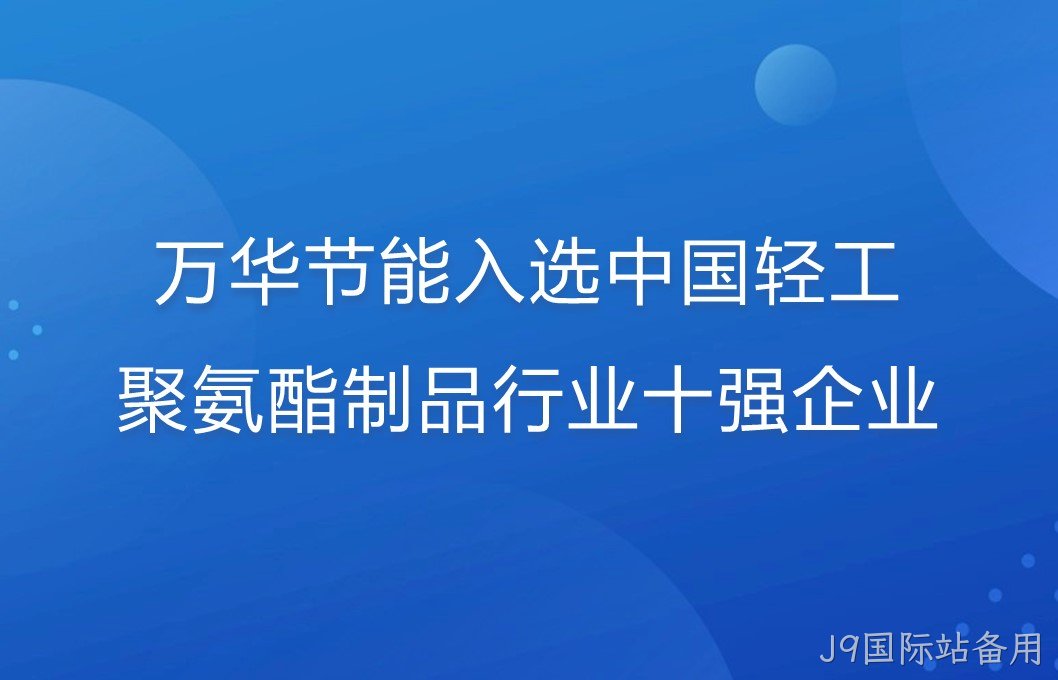 替换词入选中国轻工聚氨酯制品行业十强企业！